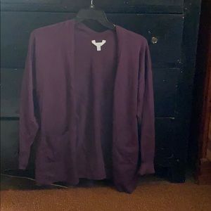 Time and True Purple Sweater with pockets